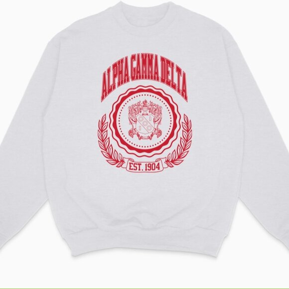 Alpha Gamma Delta Ivy league Sweatshirt - Picture 1 of 2